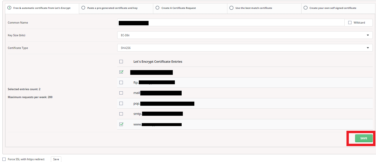 Easy steps to install Free SSL in Direct admin